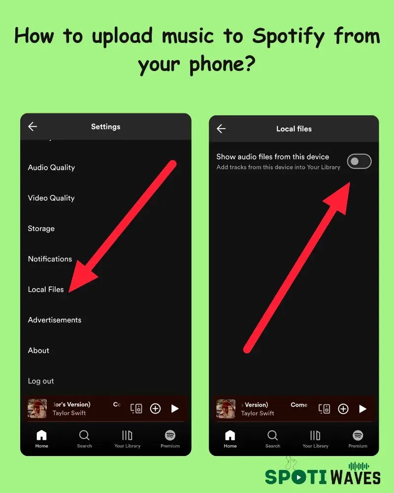 How to upload music to Spotify from your phone?
