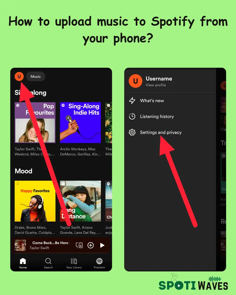 How to upload music to Spotify from your phone?