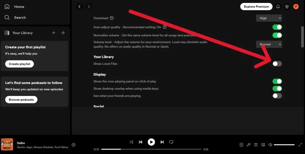How to upload music to Spotify from your desktop?

