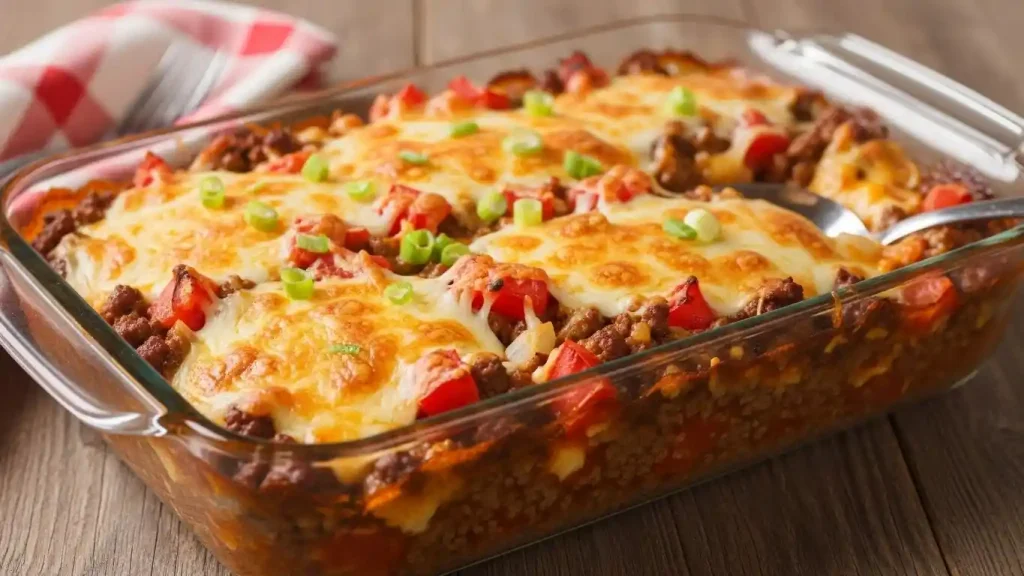 Easy Keto Cheeseburger Casserole for Family Dinners 3 Cheeseburger Casserole for Family
