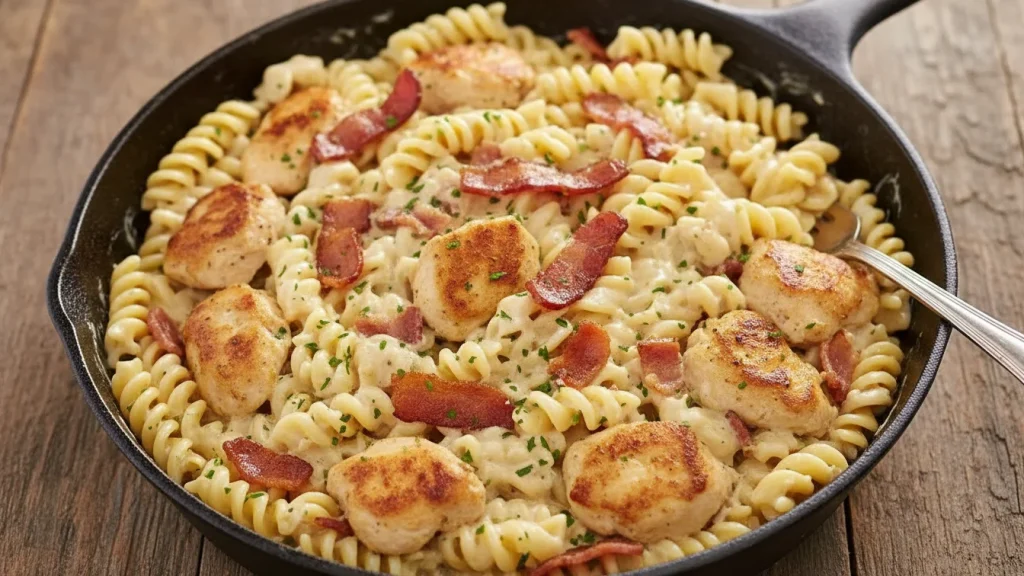 Chicken Bacon Ranch Pasta – Easy, Creamy, and So Delicious 7 Chicken Bacon Ranch Pasta