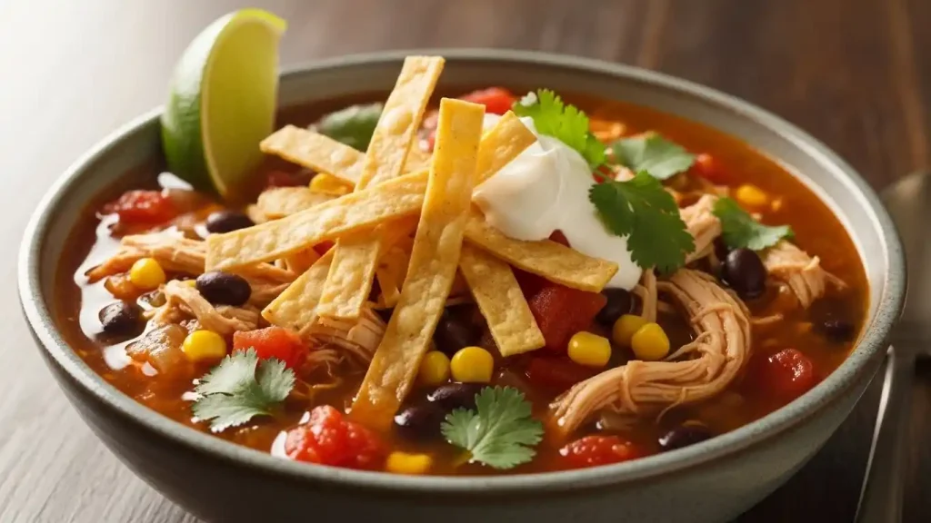 Homemade Chicken Tortilla Soup Recipe (Easy & Comforting) 1 Homemade Chicken Tortilla Soup Recipe (Easy & Comforting)