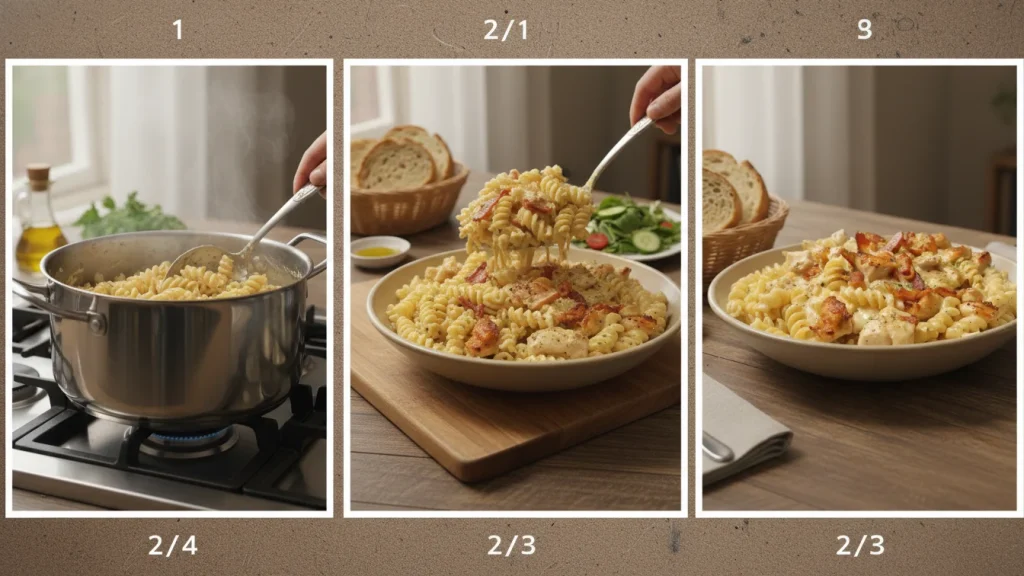 Chicken Bacon Ranch Pasta – Easy, Creamy, and So Delicious 4 Chicken Bacon Ranch Pasta