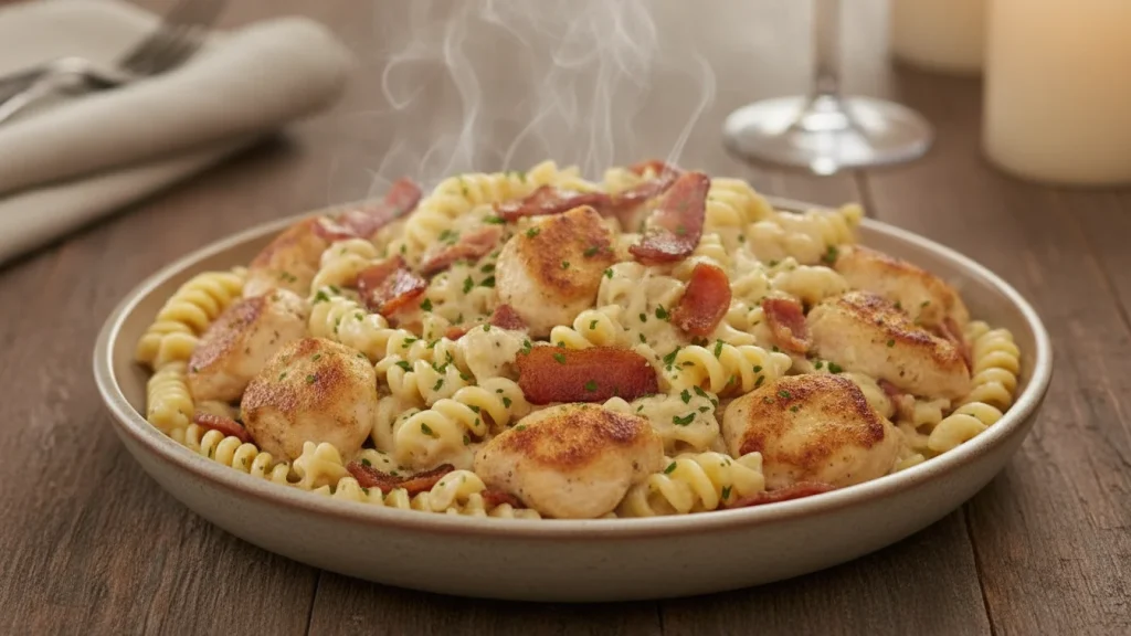 Chicken Bacon Ranch Pasta – Easy, Creamy, and So Delicious 3 Chicken Bacon Ranch Pasta recipe